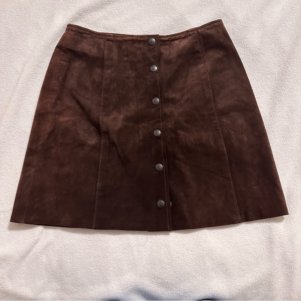 Vintage Ann Taylor Suede Skirt